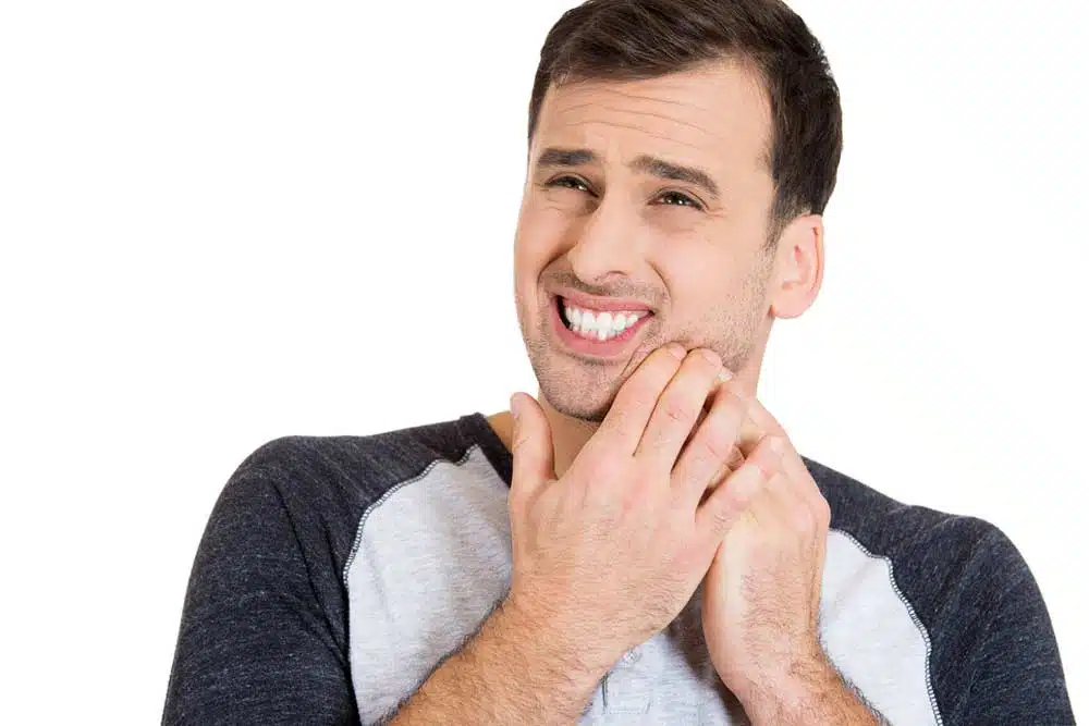 Close Up Image Of Man Having Bad Tooth Ache